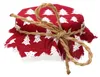 10x Stoffdeckchen Tannenbaum rot + Gummi + Schnur Produktbild-Vorschau 4