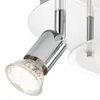 LED Deckenleuchte Spotleuchte 4xGU10 3000K Ø25cm 12W Metall Produktbild-Vorschau 3