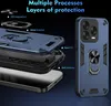A marketing image showcasing a phone case with its layers and features. Produktbild-Vorschau