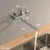 CECIPA Küche Wasserhahn, Wandmontage-Küchenarmatur mit 2 Produktbild-Vorschau 2