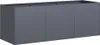 vidaXL Fioriera antracite 120 x 40 x 40 cm Acciaio laminato Anteprima dell’immagine prodotto 1