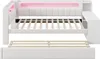 Gepolstertes Funktionsbett 90x200 mit Schreibtisch & LED, Produktbild-Vorschau 15
