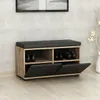Skye Decor, Drago - Walnut, Black, meuble à chaussures, Voir les images du produit 4