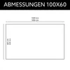 Glasplatte Tisch 100x60 ESG Glas 6mm nach Maß klar - Produktbild-Vorschau 3