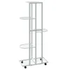 vidaXL Stojak na kwiaty 5-poziomowy z kółkami 44x23x100 cm Podgląd zdjęcia produktu 5