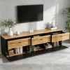 TV skříňka Merax s 3 zásuvkami a 2 dvířky, televizní stolek Náhled obrázku produktu 7
