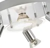 LED Deckenleuchte Spotleuchte 4xGU10 3000K Ø25cm 12W Metall Produktbild-Vorschau 2