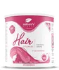 A product shot of a can of hair vitamins. Produktbild-Vorschau