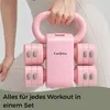 Caryota 2-in-1 Kettlebell und Hantel Set Rosa 5,5 kg Produktbild-Vorschau 2