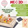 MODO24 Sandkasten Holz, Deckel, Sitzbänke, Schutzplane, Produktbild-Vorschau 6