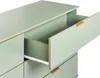 BELIANI Kommode Grün Faserplatte mit 6 Schubladen Goldene Produktbild-Vorschau 9