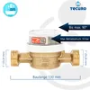 tecuro Wasserzähler mit Baulänge 130 mm, Q³ 4,0 m³/h, DN20, Produktbild-Vorschau 3
