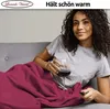 Kuscheldecke 150x200 cm Bordeaux Wohndecke Flauschige Produktbild-Vorschau 2