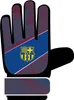 FC Barcelona - Gants de gardien de but pour enfants RD3960 Voir les images du produit 2