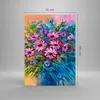 Bilder auf glas - Einteilig - Blumenstrauß Blumen Öl - Produktbild-Vorschau 3