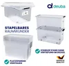 DEUBA® Aufbewahrungsboxen 6 x 60l mit Deckel und Rollen, Produktbild-Vorschau 5