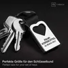 FABACH Herz Schlüsselanhänger mit Gravur aus Leder - Auto Produktbild-Vorschau 3
