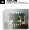 Badmöbel Set 90cm Weiß Hochglanz Keramik Becken runder LED Produktbild-Vorschau 11