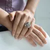 MATERIA Schmuck 925 Silber Ring Kugel 8,1g - Damen Ring Produktbild-Vorschau 2