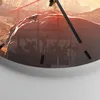 Wanduhr - Rund - Glasuhr - Mann Berg Freiheit - 40x40cm - Produktbild-Vorschau 5