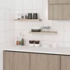 EUGAD 2er Set Wandregal Hängeregal Holz Board, Sonoma Produktbild-Vorschau 6