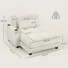 Cord-Sofa mit Schlaffunktion, Schlafsofa mit Becherhalter, Produktbild-Vorschau 5