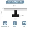 ZMH LED Spiegelleuchte  30CM 6W Spiegellampe  Schwarz IP44  Produktbild-Vorschau 6