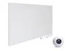 A white infrared heating panel with a white thermostat shown next to it, on a white background. Anteprima dell’immagine prodotto