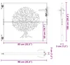 vidaXL Záhradná brána 85x100 cm Corten Steel Tree Design Náhľad obrázku produktu 7