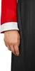 A close-up of a person's arm and hand wearing a red and white sleeve, next to a black garment. Anteprima dell’immagine prodotto