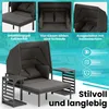 Sonnenliege Aluminium mit Sonnendach – verstellbare Produktbild-Vorschau 4