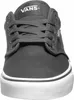 A close-up front view of a gray Vans shoe. Produktbild-Vorschau