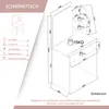 SONNI Różowa toaletka, kompaktowa komoda 70x40x140cm z Podgląd zdjęcia produktu 11