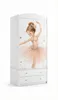 Mädchen Kleiderschrank mit Prinzessin / Reh Motiv, Kinder Produktbild-Vorschau 2