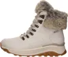 A single white winter boot shown from the side against a white background. Produktbild-Vorschau
