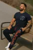 Herren Jogginghose | Monte Carlo 592  Schwarz/Rot L Produktbild-Vorschau 4