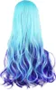 70cm Frauen Farbverlauf Farbe Long Big Wave Curly Volle Produktbild-Vorschau 5