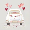 Serviette "Just Married Car", 20 Stück Produktbild-Vorschau 2