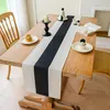 Bieżnik stołowy, wodoodporny, len, 40 x 140 cm, czarny Podgląd zdjęcia produktu 9