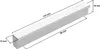 10 Stück Möbelgriffe P96 Chrom glänzend Lochabstand 96mm + Produktbild-Vorschau 3