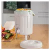 EDA Komposteimer BOKASHI 8 Liter kalkfarben / mandel Produktbild-Vorschau 12