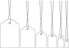 Hängeetiketten 10x22 mm mit Faden weiß 1000 St. Produktbild-Vorschau 2