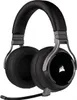 A black Corsair gaming headset with a microphone is shown against a white background. Produktbild-Vorschau