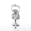 SKY-310 Damen Sandale von Pleaser, Silber EU 43, US 13 Produktbild-Vorschau 4