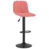 The Living Store Barhocker 2 Stk. Rosa Samt Produktbild-Vorschau 4