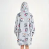 Bardzo Miękki Szlafrok Kocobluza Lazy Robe Szare Koty 100 Podgląd zdjęcia produktu 3