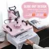 SucceBuy pressa termica, 12 x 15 pollici, 8 in 1, rosa - Anteprima dell’immagine prodotto 4