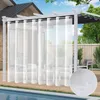 Outdoor Vorhang Extra Breit Wasserdicht Transparent Voile Produktbild-Vorschau 1