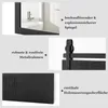 Collage of product images and feature callouts for a mirror. Podgląd zdjęcia produktu