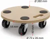 Wiltec transportní vozík 250 kg 380 mm, kulatý, MDF Náhled obrázku produktu 5